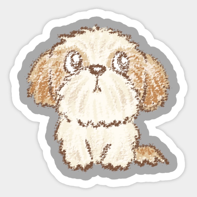 Shih Tzu puppy Sticker by sanogawa